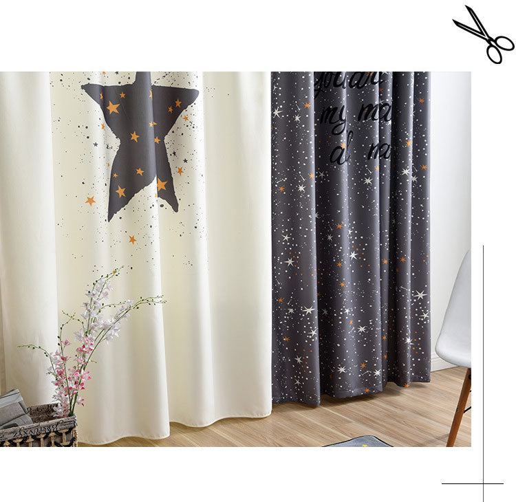 Classic Vintage Style Premium Blackout Curtains - You're my Moon & Star(Set of 2)