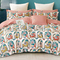 Colorful Floral Bedsheet with 2 Pillow Covers