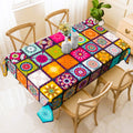 Premium Dining Table Covers - Colorful Moroccan