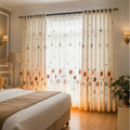 Premium Sunflower Blackout Curtains – Elegant Floral Drapes for Living Rooms & Bedrooms(Set of 2)