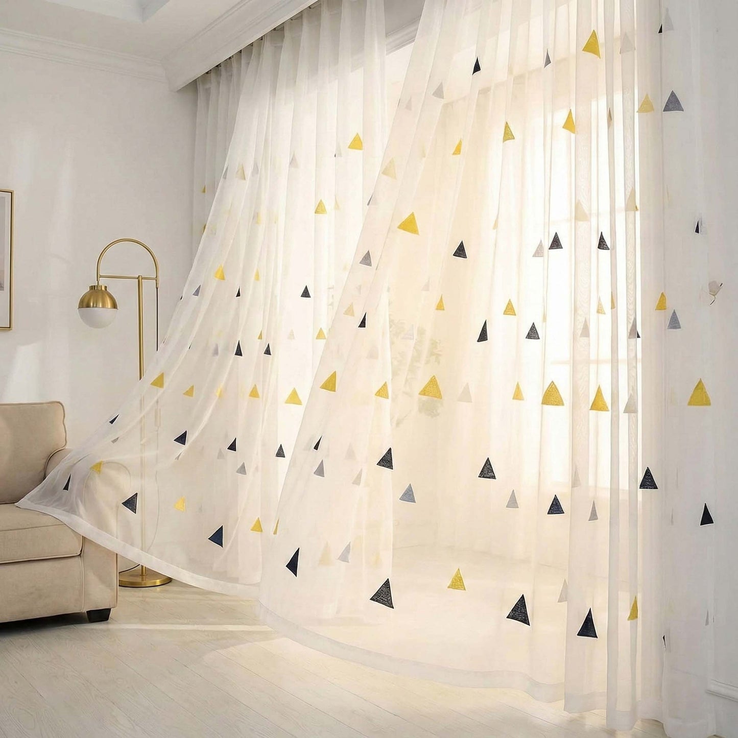 Royal Sheer Curtains - Art of Triangle