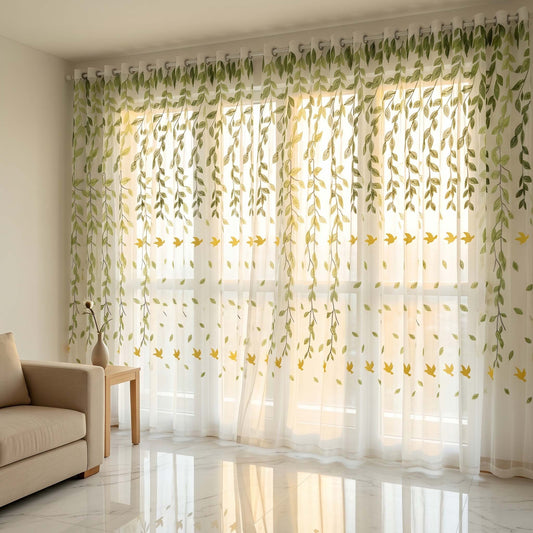 Royal Sheer Curtains - Breezy Vines