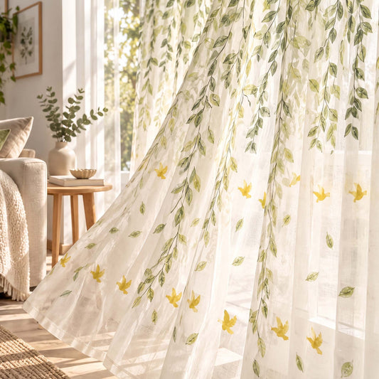 Royal Sheer Curtains - Breezy Vines