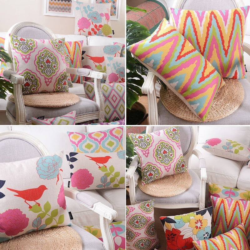 Art of Sparrow Cotton Feel Cushion Covers - 5 Piece/Set