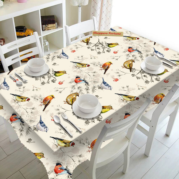 Digital Water Resistant Dining Table Cover - Kingdom of Sparrows