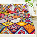 Soft & Cozy Fitted Velvet Bedsheet - Vibrant Moroccan
