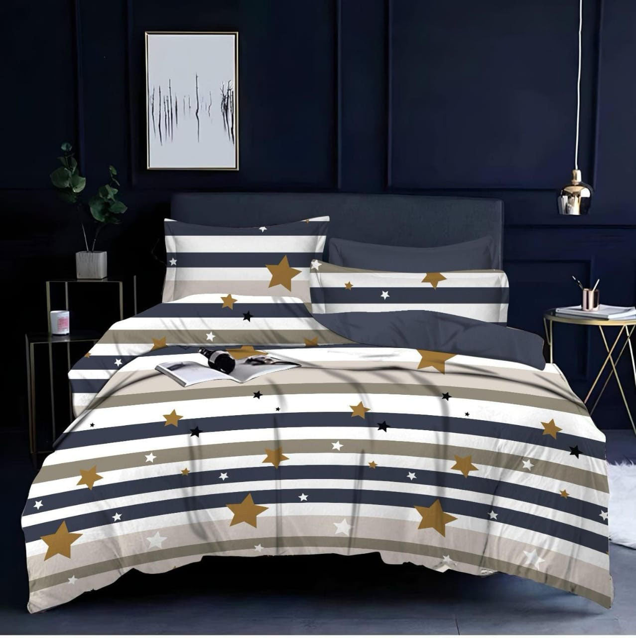 Stars & Dream Bedsheet with 2 Pillow Covers