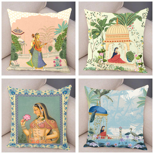 Soft & Cozy Velvet Designer Throw Pillow Decorative Cushion Covers - Royal Rani Set of 4