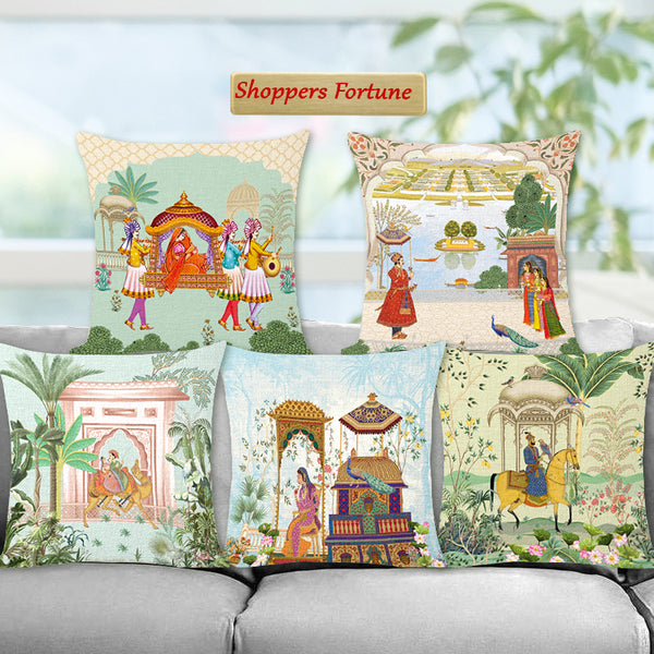 Soft & Cozy Velvet Designer Throw Pillow Decorative Cushion Covers - Royal Jodi Set of 5