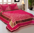 Work of Art Royal Heavy Chenille Bedcovers- Royal Pink