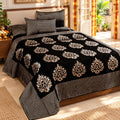 Crafty Chenille Bedcovers for Art Lovers - Black