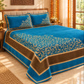 Work of Art Royal Heavy Chenille Bedcovers- Ocean Blue