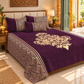 Wonder of Maze Royal Heavy Chenille Bedcovers- Luxury Wine