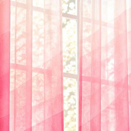 One sheer curtain panel