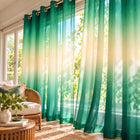 Matching sheer curtains included