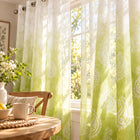 Matching sheer curtains included