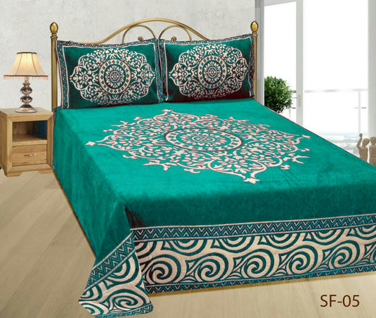 Medieval Royal Arts Heavy Chenille Bedcover- Green