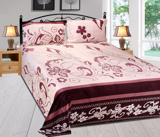 Floral World - Woollen Bedsheet