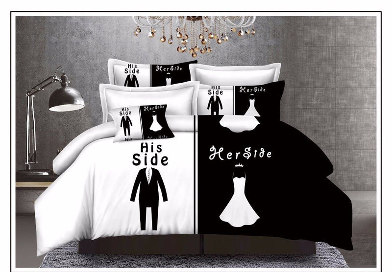 Vintage Couple Cotton Bedsheet-Always By Your Side