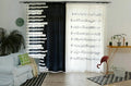 Classic Vintage Style Premium Blackout Curtains - Music & Piano(Set of 2)