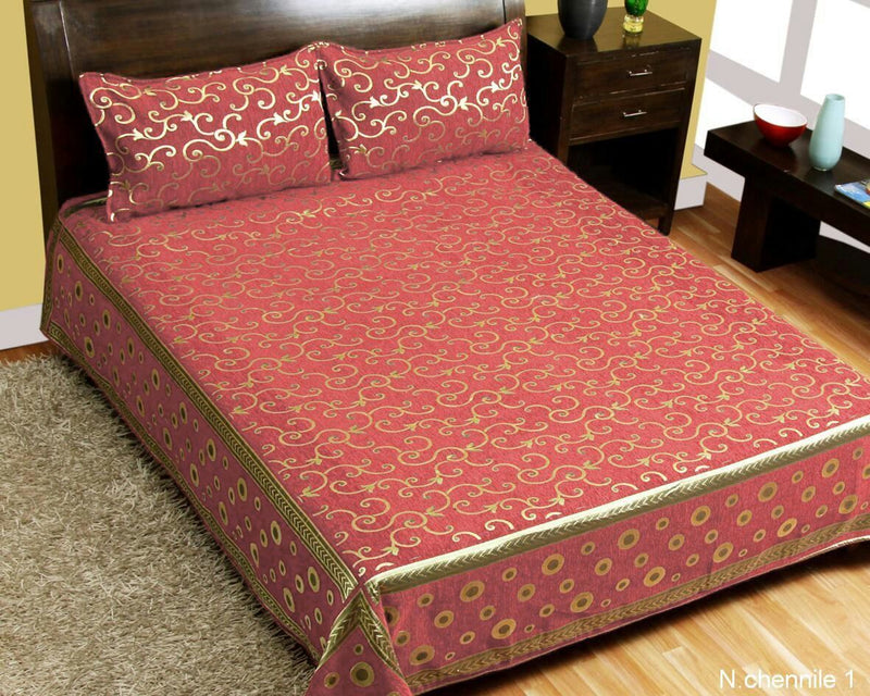Intricate Pattern Chenille Bedcovers - F