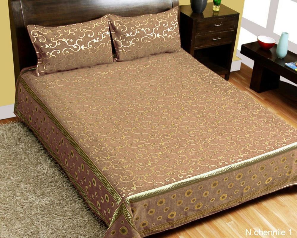 Intricate Pattern Chenille Bedcovers - G