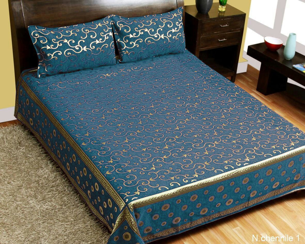 Intricate Pattern Chenille Bedcovers - H