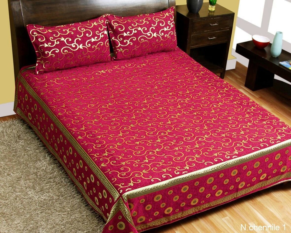 Intricate Pattern Chenille Bedcovers - J