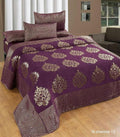 Crafty Chenille Bedcovers for Art Lovers - Purple