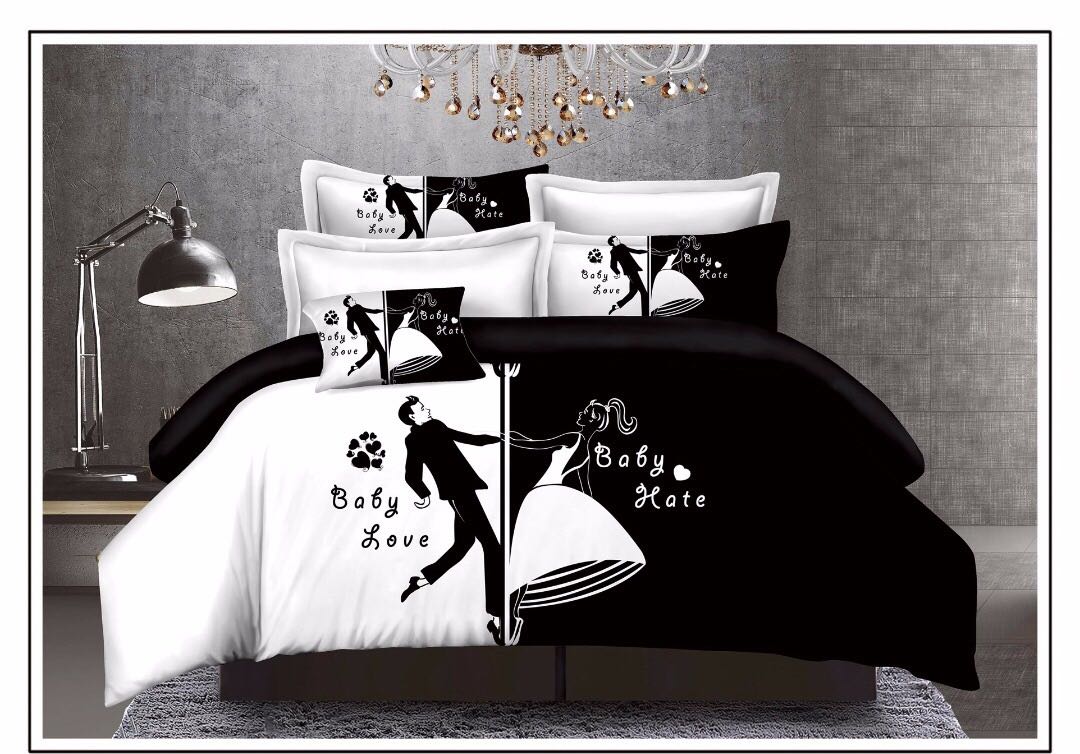 Vintage Couple Cotton Bedsheet-Never Let You Go