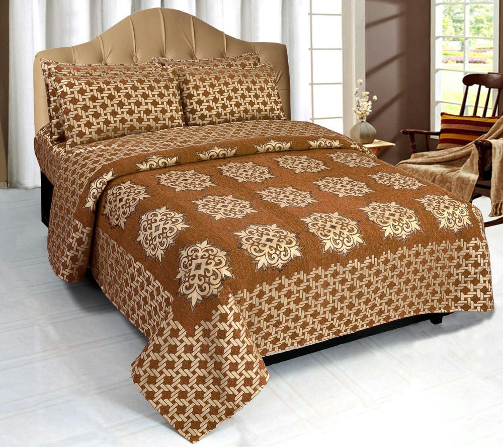 Network of Spades Chenille Bedcovers - F