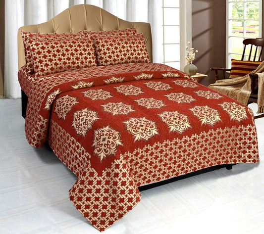 Network of Spades Chenille Bedcovers - G