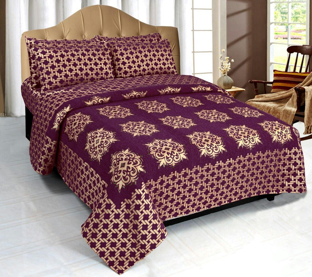 Network of Spades Chenille Bedcovers - H