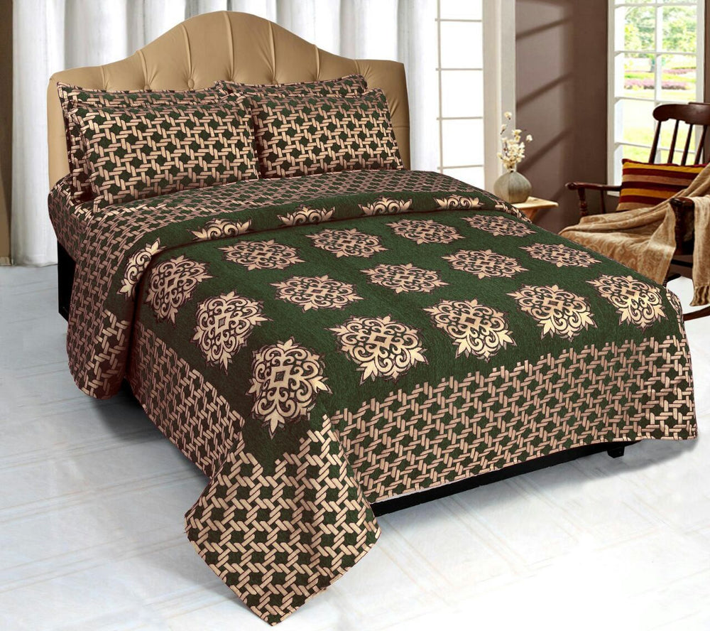 Network of Spades Chenille Bedcovers - I
