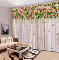 Premium Blackout Digital Curtains - Colorful Floral(Set of 2) 2021 Edition
