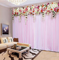 Premium Blackout Digital Curtains - Floral Baby Pink Decor(Set of 2) 2021 Edition