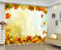 Premium Blackout Digital Curtains - Pleasant Autumn Aura(Set of 2) 2020 Edition