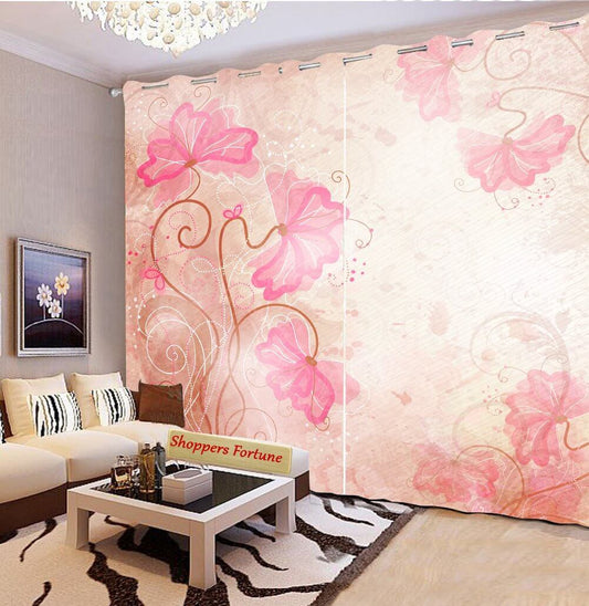 Premium Blackout Digital Curtains - Sporal Heaven(Set of 2) 2020 Edition