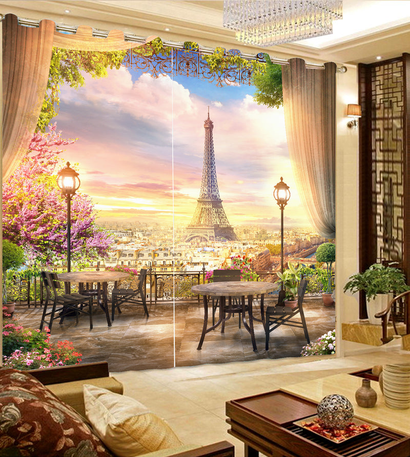 Premium Blackout Digital Curtains - Vacation in Paris(Set of 2) 2020 Edition