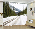 Premium Blackout Digital Curtains - Vintage Frozen Woods(Set of 2) 2020 Edition