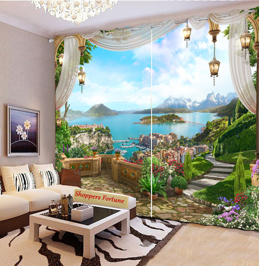 Premium Blackout Digital Curtains - Essence of Mother Earth(Set of 2) 2020 Edition