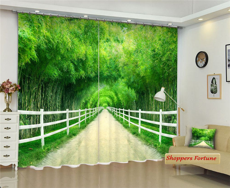 Premium Blackout Digital Curtains - Road to Neverland(Set of 2)