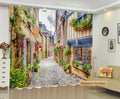 Premium Blackout Digital Curtains - Vintage Roman Alley(Set of 2)