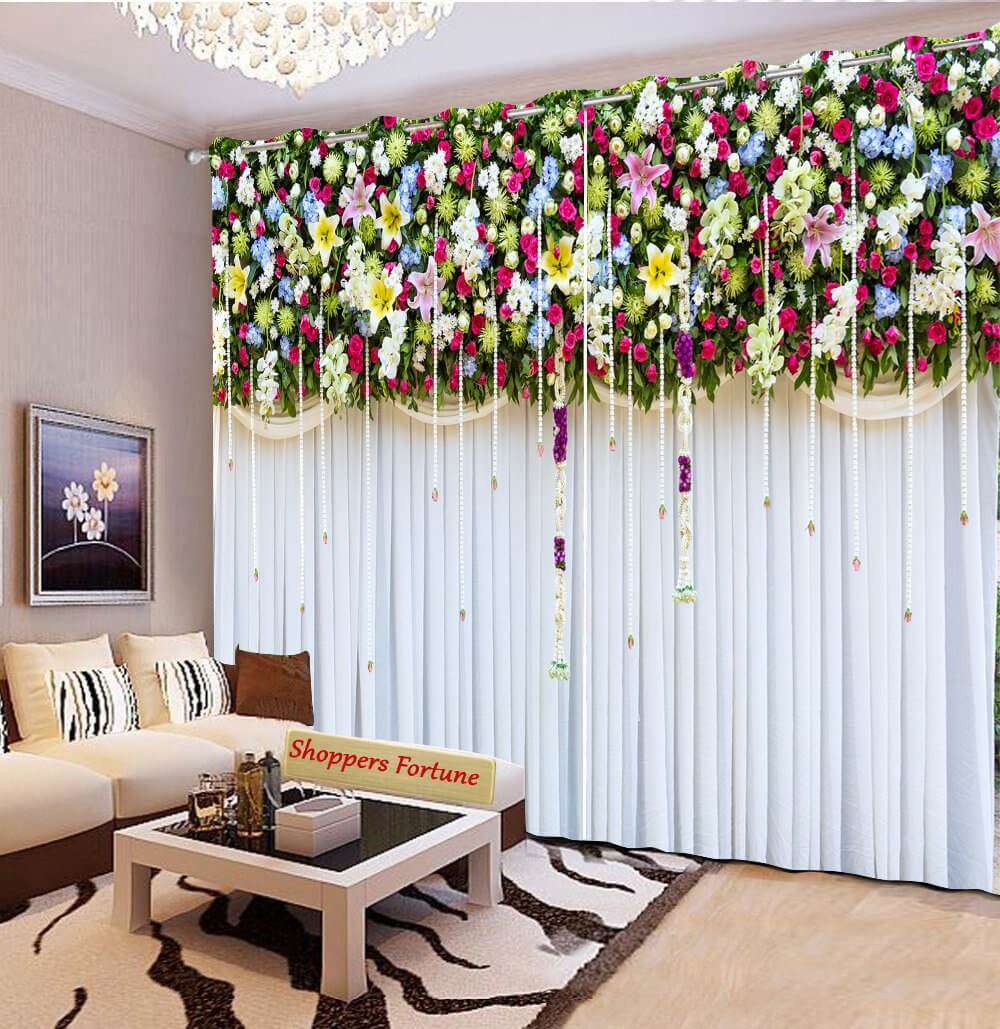 Premium Blackout Digital Curtains - Classical Flora(Set of 2) 2020 Edition