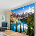 Premium Blackout Digital Curtains - Landscape of Serenity (Set of 2) 2020 Edition