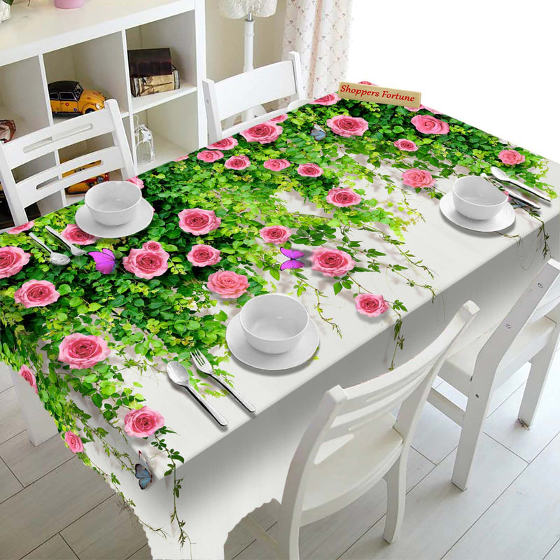 Digital Water Resistant Table Cover - Butterfly & Flora
