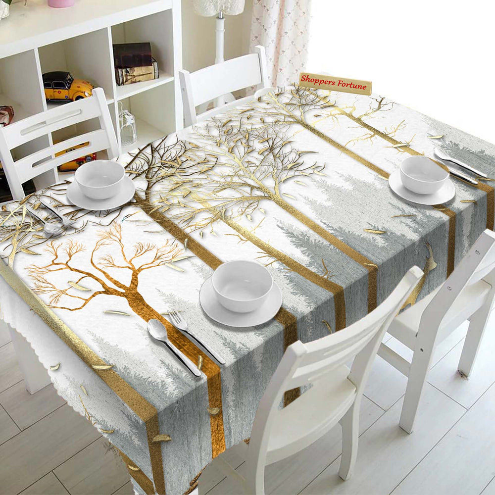 Digital Water Resistant Table Cover - Royal Woods