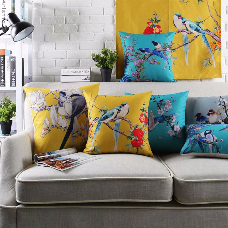 House of Sparrows Cotton Feel Cushion Covers - 5 Piece/Set