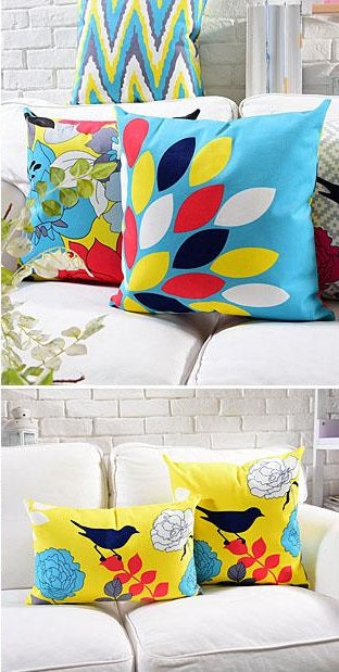 Kingdom of Sparrows Cotton Feel Cushion Covers - 5 Piece/Set