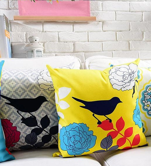 Kingdom of Sparrows Cotton Feel Cushion Covers - 5 Piece/Set